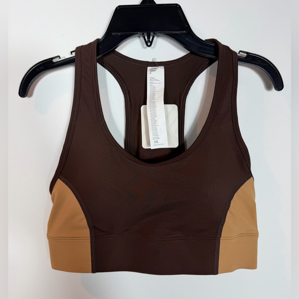 Fabletics Women's “On-The-Go” Medium Impact Racerback Sport Bra.  Size XS.  NWT.